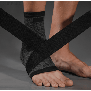 Elastinis atraminis kulkšnies tvarstis / apsauginė kojinė su dirželiu